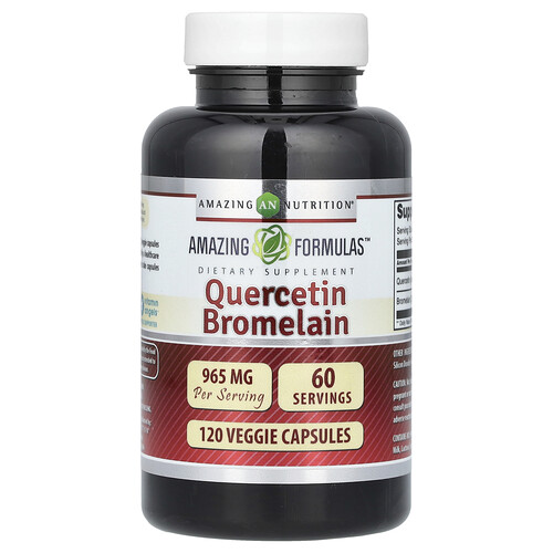 Amazing Nutrition, Quercetin Bromelain, 120 vegetarische Kapseln