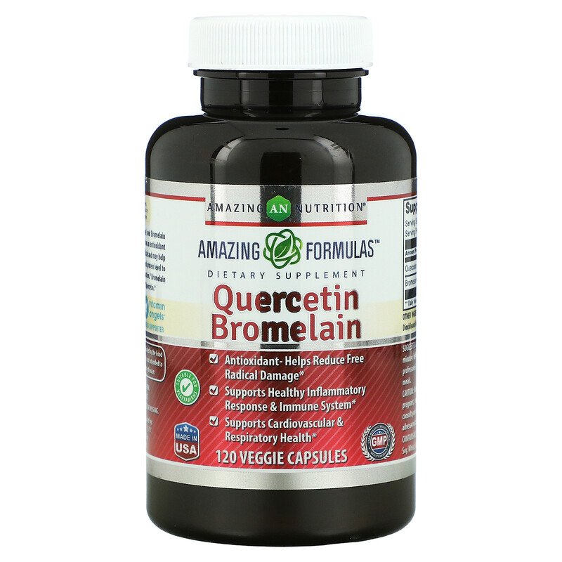 Amazing Nutrition, Quercetin Bromelain, 120 Veggie Capsules iHerb