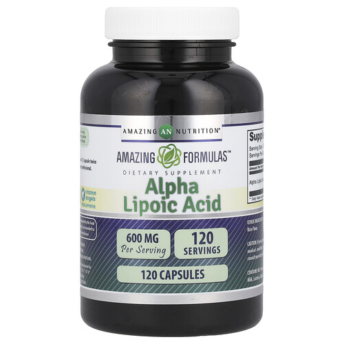 Amazing Nutrition, Alpha Lipoic Acid, Alpha-Liponsäure, 600 mg, 120 Kapseln