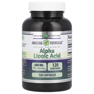 Amazing Nutrition, Ácido Tióctico, 600 mg, 120 Cápsulas