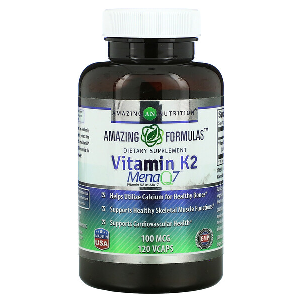 Vitamin K2, 100 mcg, 120 VCaps
