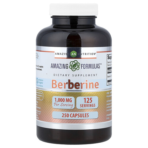 Amazing Nutrition, Berberina, 250 cápsulas (500 mg por cápsula)