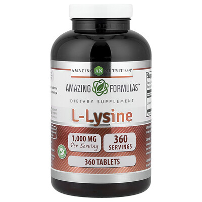 Amazing Nutrition L-лизин 1000 мг 360 таблеток