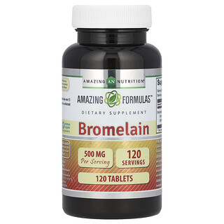Amazing Nutrition, Bromelain, 500 mg, 120 tabletter