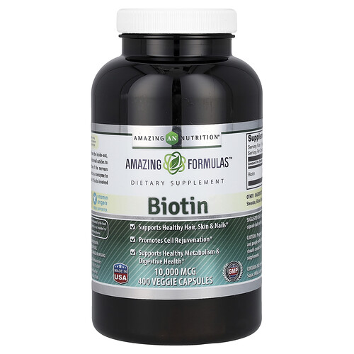 Amazing Nutrition, Biotin, 10.000 mcg, 400 pflanzliche Kapseln