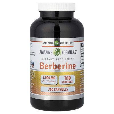 Amazing Nutrition, Berberina, 360 cápsulas (500 mg por cápsula)