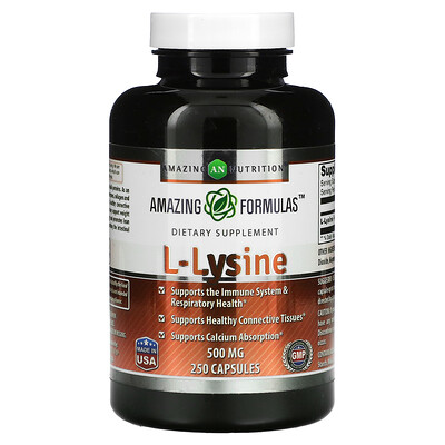 

Amazing Nutrition L-Lysine 500 mg 250 Capsules