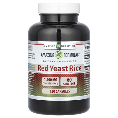 Amazing Nutrition, Arroz de levadura roja, 120 cápsulas (600 mg por cápsula)