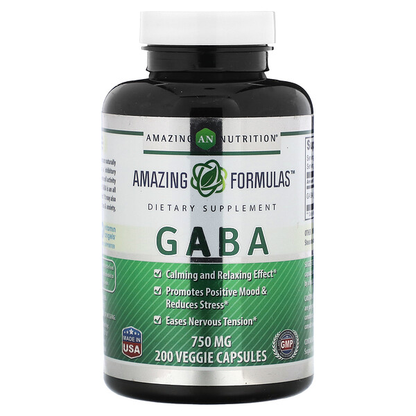 Amazing Nutrition Gaba Mg Veggie Capsules