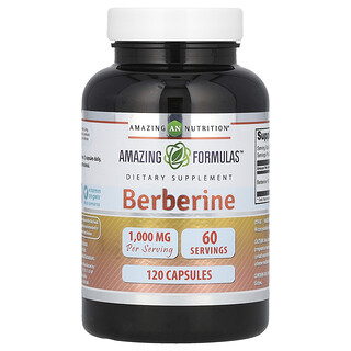 Amazing Nutrition, Berberin, 120 Kapsül (Kapsül başına 500 mg)