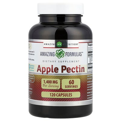 Product Image for Amazing Nutrition, Apple Pectin, 120 Capsules (700 mg per Capsule)