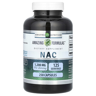Amazing Nutrition, NAC, 250 cápsulas (600 mg por cápsula)