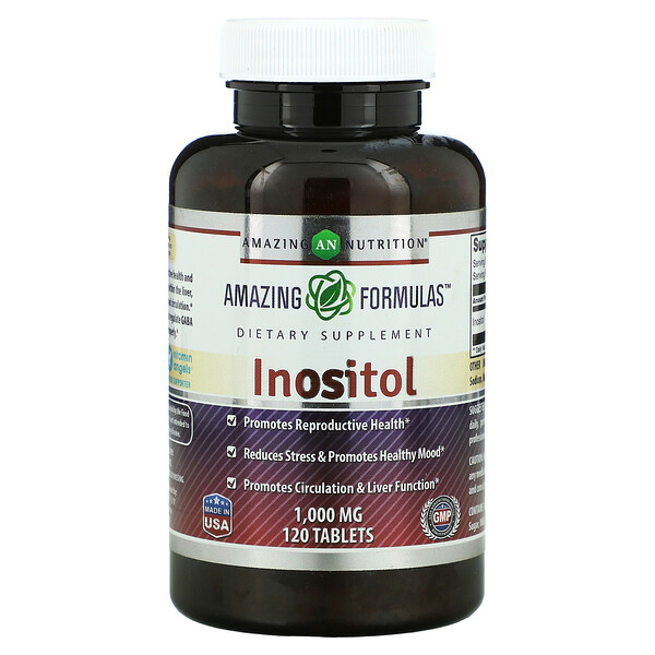 Amazing Nutrition‏, Inositol, 1,000 mg, 120 Tablets