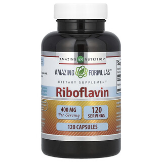 Amazing Nutrition, Riboflavin, 400 mg, 120 Kapsul