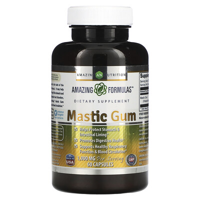 

Amazing Nutrition, Mastic Gum, 500 mg, 60 Capsules