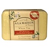 A La Maison de Provence, Jabón de barra para la mano y el cuerpo, té blanco, 250 g (8.8 oz)
