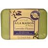 A La Maison de Provence, Мыло для рук и тела, цветы лаванды, 250 г (8,8 унции)