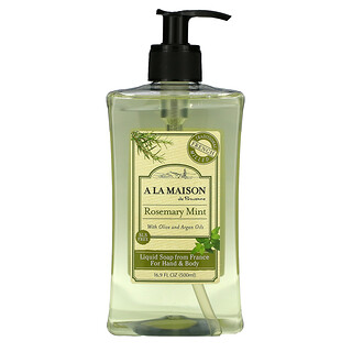 A La Maison de Provence, Liquid Soap For Hand & Body, Flüssigseife für Hände und Körper, Rosmarin-Minze, 500 ml (16,9 fl. oz.)