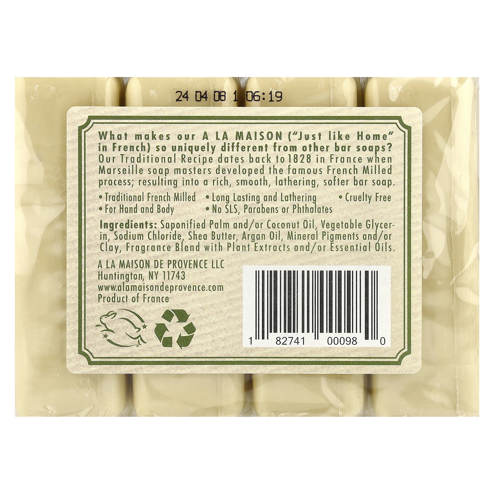 Hand & Body Bar Soap, Rosemary Mint, 4 Bars, 3.5 oz (100 g) Each - Bild 2 von 3