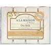 A La Maison de Provence, Barra de jabón para manos y cuerpo, leche de avena, 4 barras, 3,5 oz (100 g) cada una
