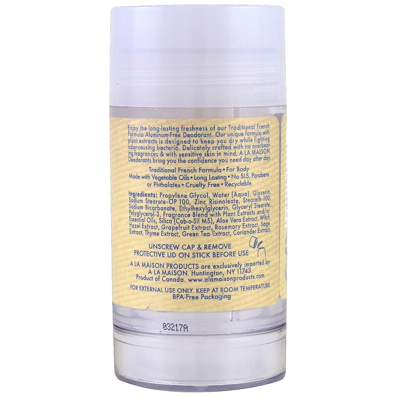 A La Maison de Provence, Deodorant, Fresh Sea Salt , 2.4 oz (70 g) iHerb