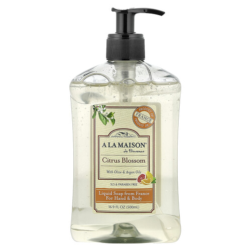 A La Maison de Provence, Liquid Soap, For Hand & Body, Citrus Blossom, 16.9 fl oz (500 ml)