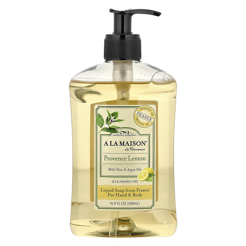 A La Maison de Provence, Liquid Soap For Hand & Body, Flüssigseife für Hände und Körper, Provence-Zitrone, 500 ml (16,9 fl. oz.)