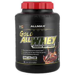 Gold AllWhey, сироватковий протеїн преміальної якості, шоколадний смак, 2,27 кг (5 фунтів)