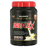 ALLMAX Nutrition, Isoflex, Isolat de protéines de lactosérum 100 % ultra-pur (filtration de particules chargées en ions WPI), vanille, 2 lbs (907 g)