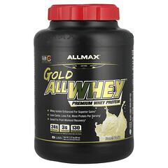 GOLD ALLWHEY®, сироватковий протеїн преміальної якості, французька ваніль, 2,27 кг (5 фунтів)