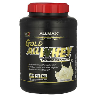 ALLMAX, GOLD ALLWHEY®, Premium Whey Protein, Fransız Vanilyası, 5 lbs (2,27 kg)