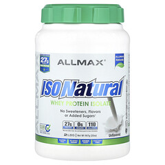 ISONatural™, ізолят сироваткового протеїну, без смакових добавок, 907 г (2 фунти)