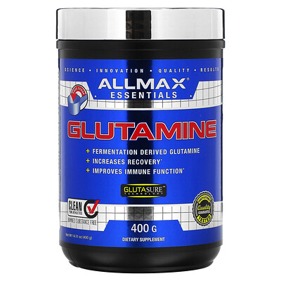 

ALLMAX 100% чистый микронизированный глутамин, без глютена, веганский продукт, с сертификатом кошерности, 400 г (14,1 фунтов)