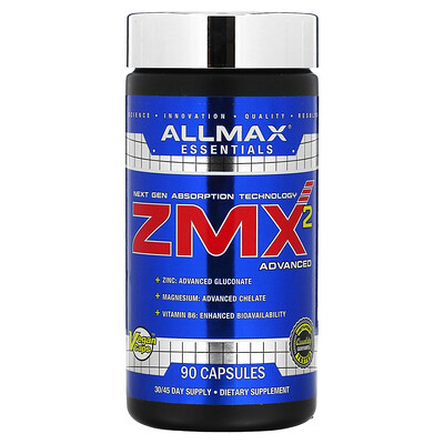 

ALLMAX ZMX2, хелат магния с улучшенной усвояемостью, 90 капсул