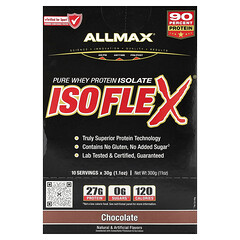 ISOFLEX®, чистий ізолят сироваткового протеїну, шоколад, 10 упаковок по 30 г