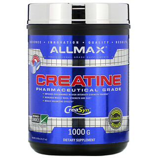 ALLMAX Nutrition, Creatina en polvo, Monohidrato de creatina micronizado 100 % puro, Creatina de calidad farmacéutica, 1000 g (35,27 oz)