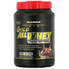 ALLMAX Nutrition(オール マックス), オールホエイゴールド、100%のホエイタンパク質 + 高品質ホエイタンパク質アイソレート、 チョコレート、 2ポンド (907 g)