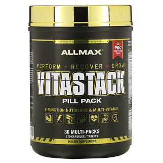 ALLMAX Nutrition, Vitastack، عبوة حبوب دوائية، 30 عبوة من الفيتامينات المتعددة