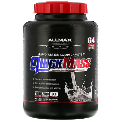 ALLMAX Nutrition Quick Mass, катализатор быстрого набора массы, со вкусом печенья и сливок, 2,72 кг (6 фунтов)