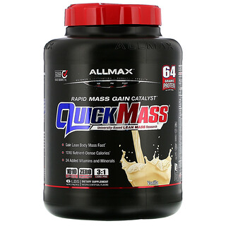 ALLMAX Nutrition, QuickMass，快速增肌催化劑，香草，6 磅（2.72 千克）