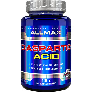 Отзывы о Оллмакс Нутришн, D-Aspartic Acid, 3.53 oz (100 g)