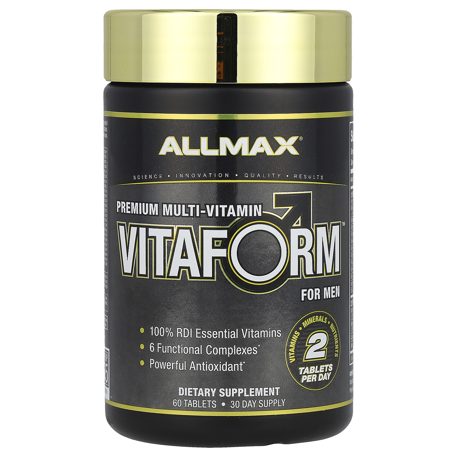 ALLMAX (올맥스), Vitaform, 프리미엄 종합비타민, 남성용, 60정