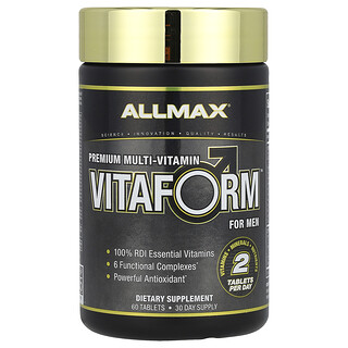 ALLMAX, Vitaform, Erkekler İçin Premium Multi-Vitamin, 60 Tablet