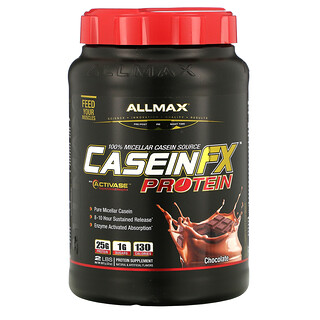 ALLMAX Nutrition, CaseinFX, Proteína micerlar 100 % caseína, Chocolate, 2 lb (907 g)