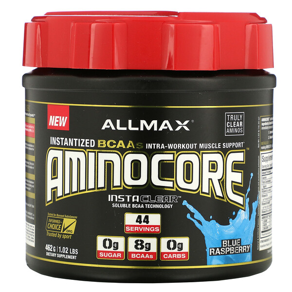 ALLMAX Nutrition, AMINOCORE, Instantized BCAAs IntraWorkout Muscle