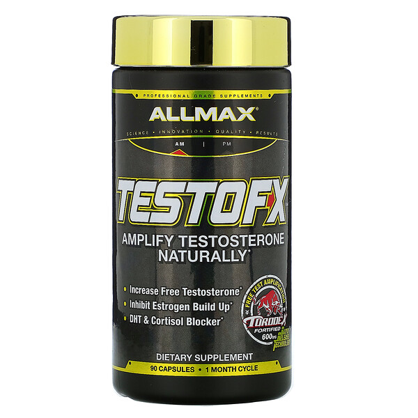 ALLMAX Nutrition, TestoFX,、5-ステージ男性用テストステロンサポート、90カプセル