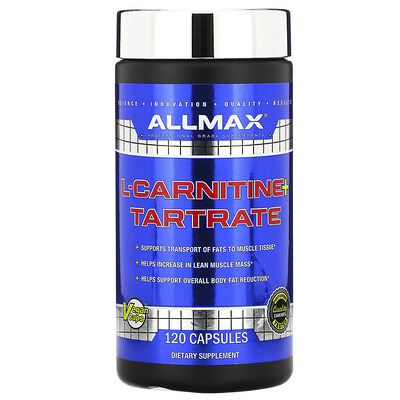 ALLMAX Nutrition L-карнитин и тартрат, 120 капсул