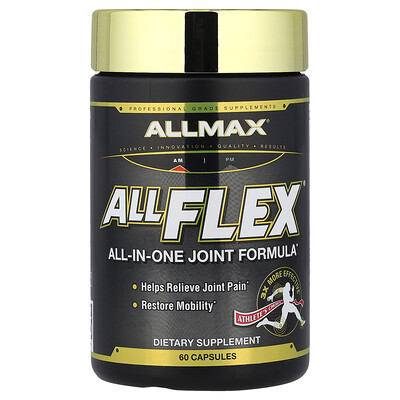 ALLMAX, AllFlex, Fórmula para articulaciones todo en uno, 60 Cápsulas