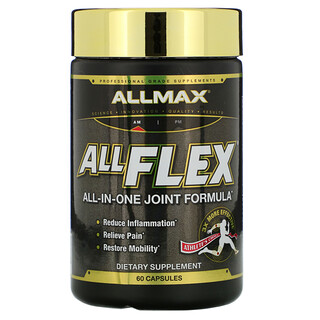 ALLMAX Nutrition, AllFlex, All-In-One Joint Formula, Ergänzungsmittel für gesunde Gelenke, 60 Kapseln