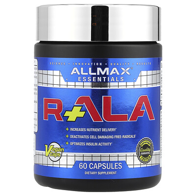 Product Image for ALLMAX, R+ALA, 150 mg , 60 Capsules